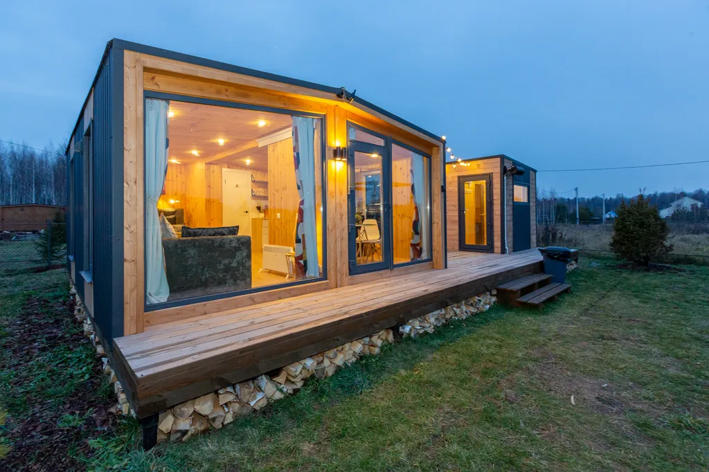 Семейный домик с финской сауной