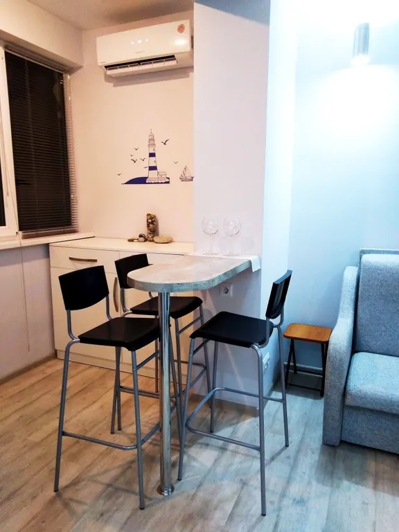 Студия с видом на море и зоной барбекю