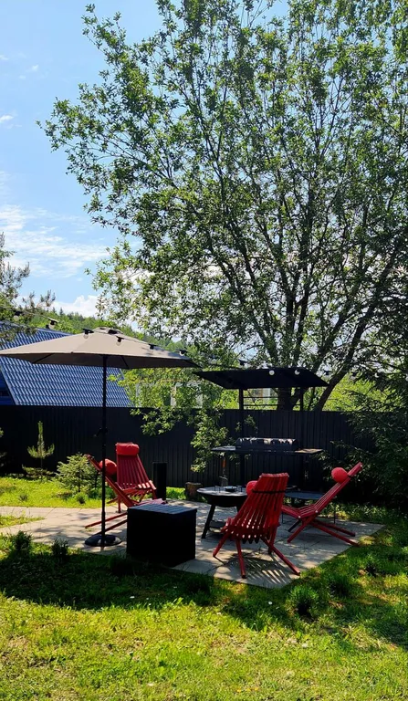 Уютный A-frame в 25 км от Минска с горячей купелью и видом на лес