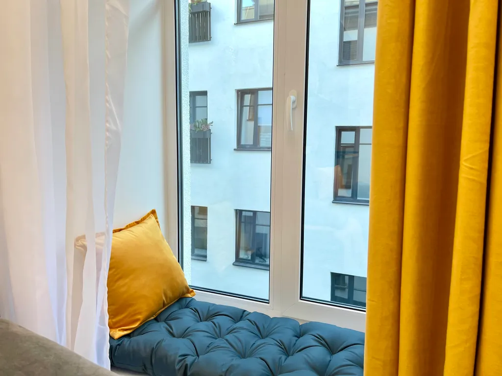 Квартира Квартира Уютная студия с прекрасным видом у метро Василеостровская — Санкт-Петербург