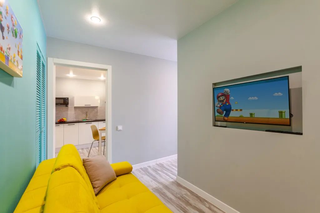 Апартаменты марио с игровой приставкой