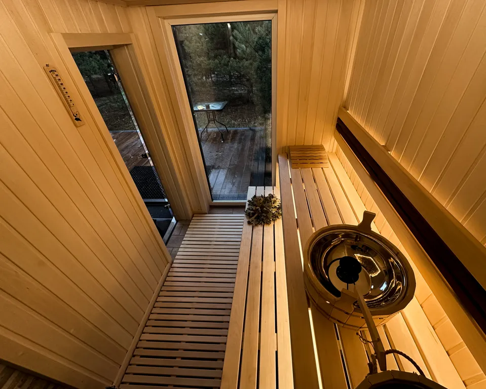 Коттедж Уютный гостевой дом с баней на дровах в сосновом лесу — Павловский Посад