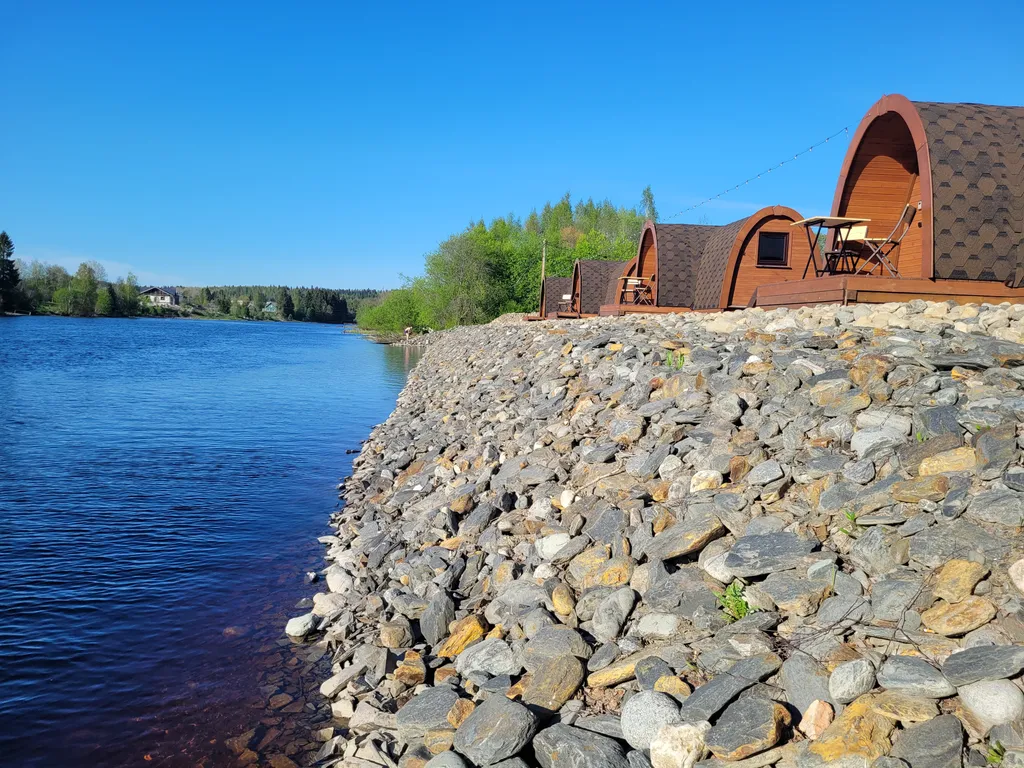 Коттедж Рорбу домик рыбака на берегу реки Янисйоки — аренда посуточно в Сортавала