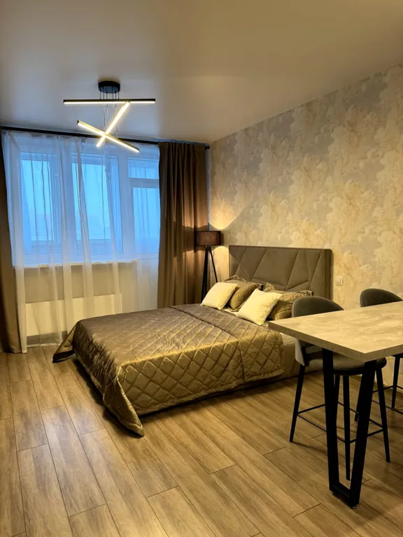 Квартира Уютная студия с дизайнерским ремонтом у метро Девяткино — аренда посуточно в Мурино