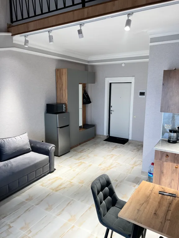 Уютная квартира-студия на первой береговой линии, прекрасный вид