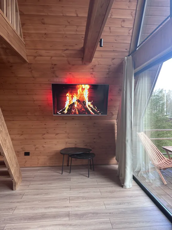 Уютный дом Афрейм с террасой и купелью