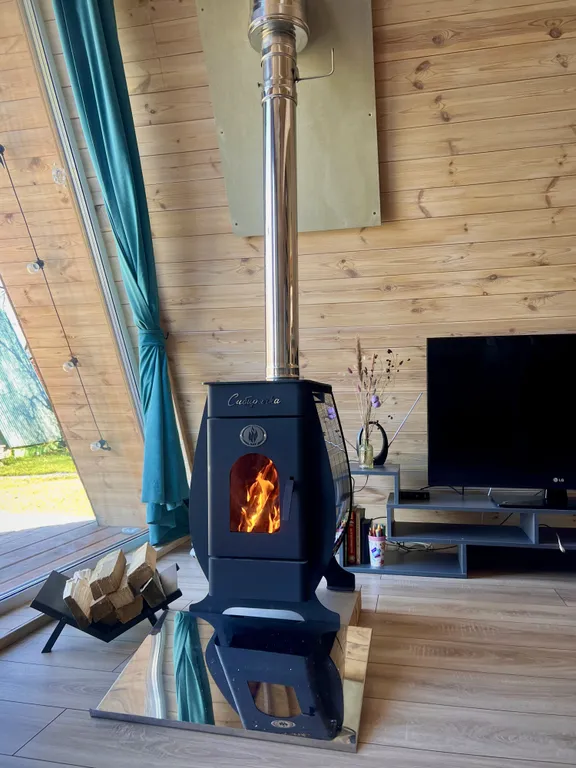 А-фрейм 6/6 с видом на горы и лес