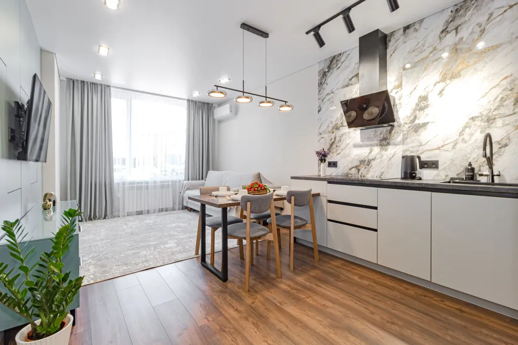 Стильная квартира с видом на Барыс Арена