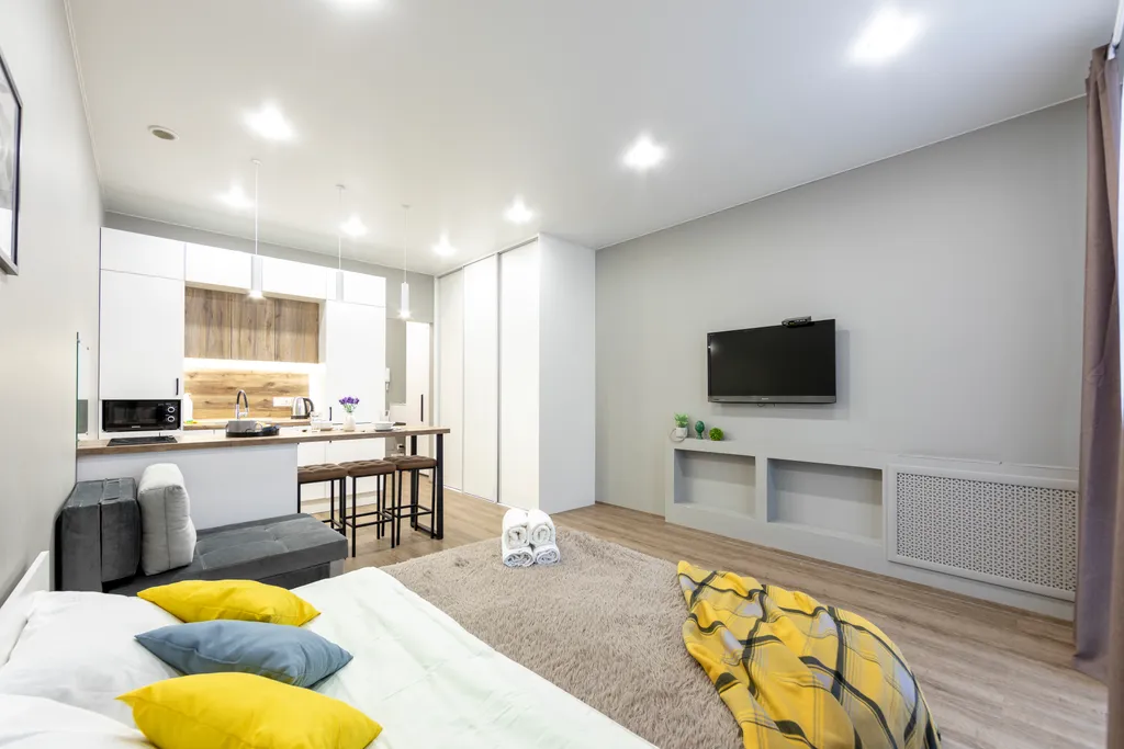 Апартамент у набережной и аквапарка