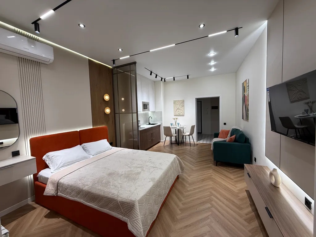 Апартаменты премиум класса в центре Алматы с дизайнерским ремонтом