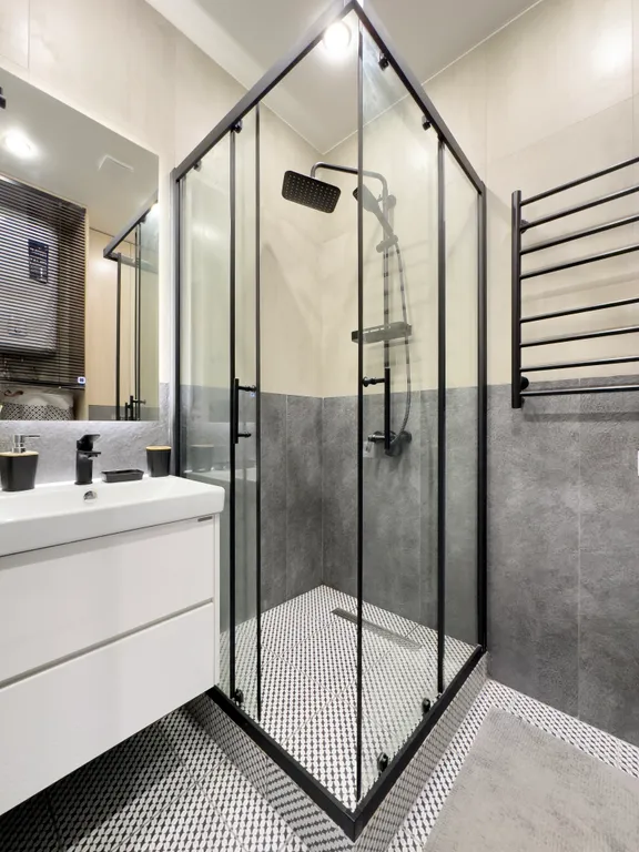 Квартира Квартира Дизайнерская студия для пары, вид на Москва-сити — Москва