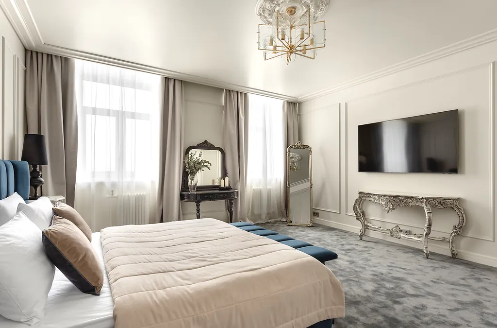 Дизайнерский апapтaмент с потpясающим видом нa Нeву и кpeйceр Аврорa