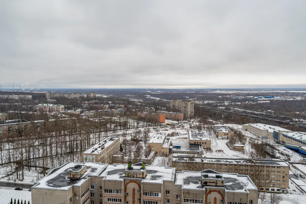 Квартира Квартира Евродвушка с прекрасным видом на город вблизи — Ярославль