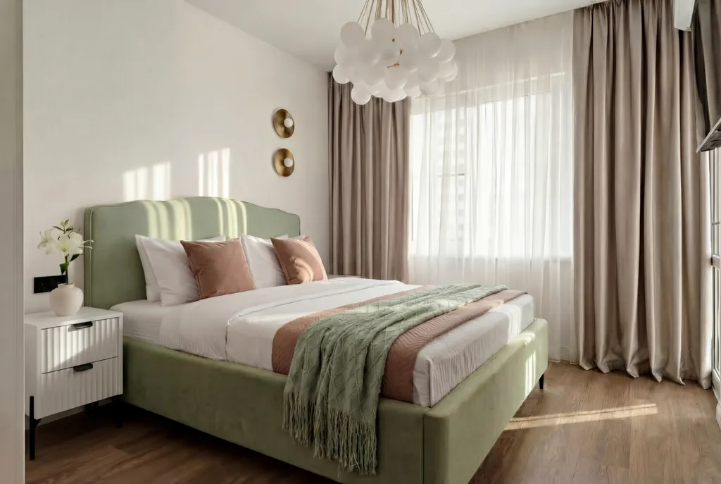 Квартира Квартира в мятных тонах у парка Краснодар с парковкой — Краснодар