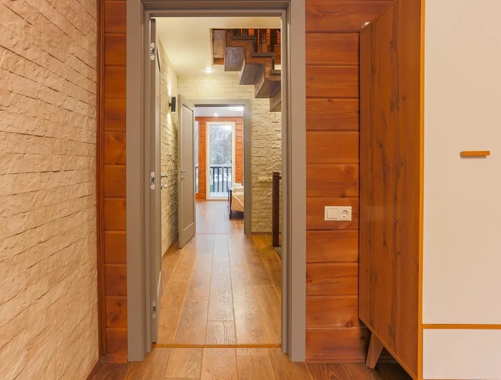 Большой дом a-frame в-небо с бассейном