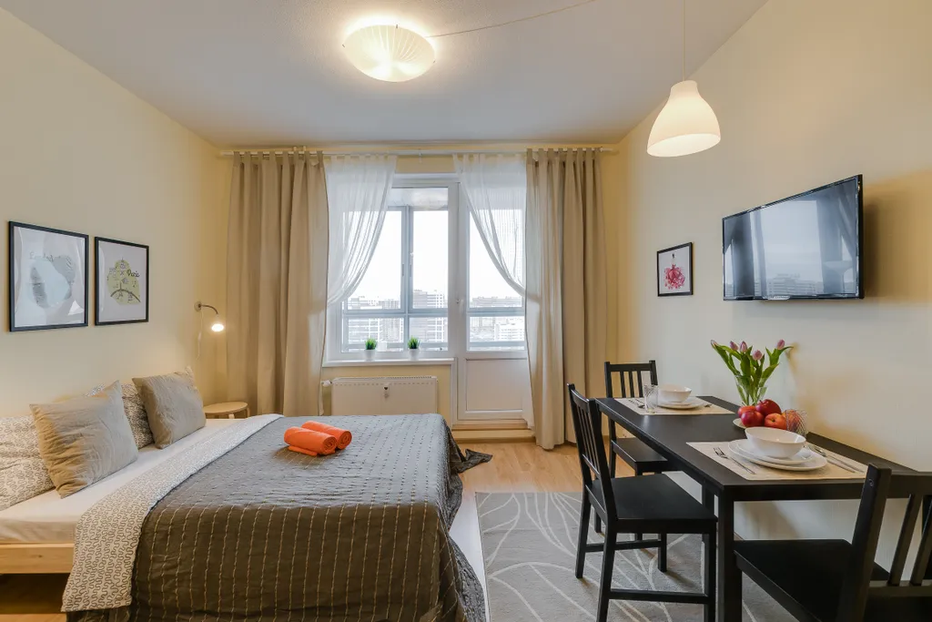 Видовая квартира у метро Девяткино — аренда посуточно в Мурино