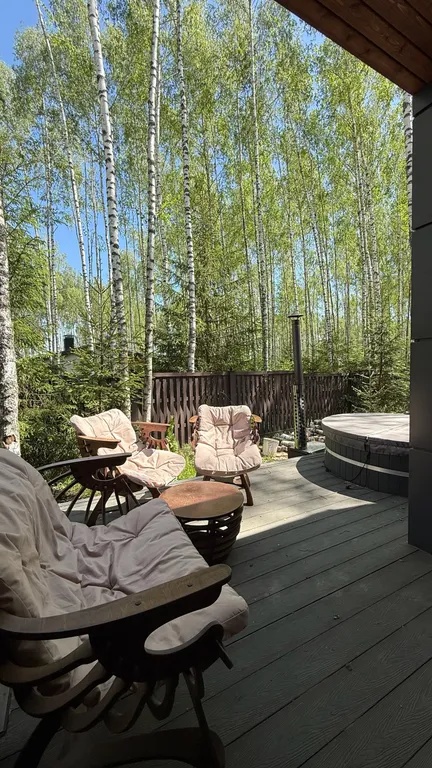 Коттедж Панорамный дом в окружении леса с сауной и чаном — Семеновское