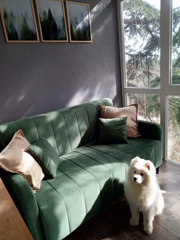 Шикарная двушка с панорамным балконом!