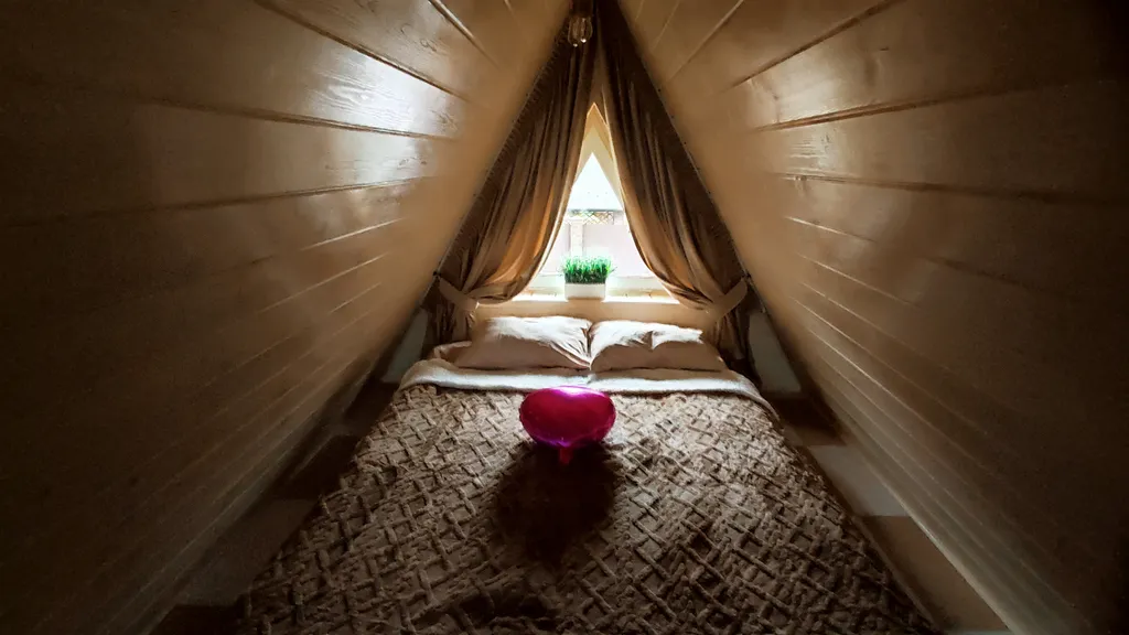 Дом А-фрейм с банным чаном