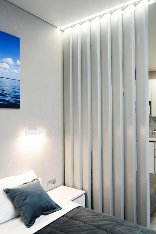 Студия Sea с балконом и боковым видом на море