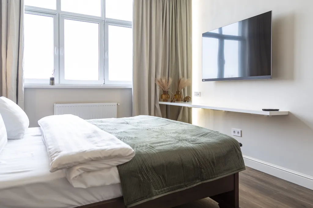 Дизайнерские апартаменты Атмосфера с уютным балконом