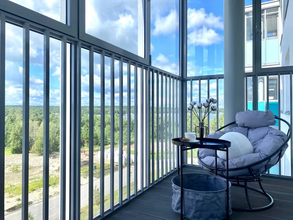 Апартаменты Две стихии с кондиционером в ЖК с набережной