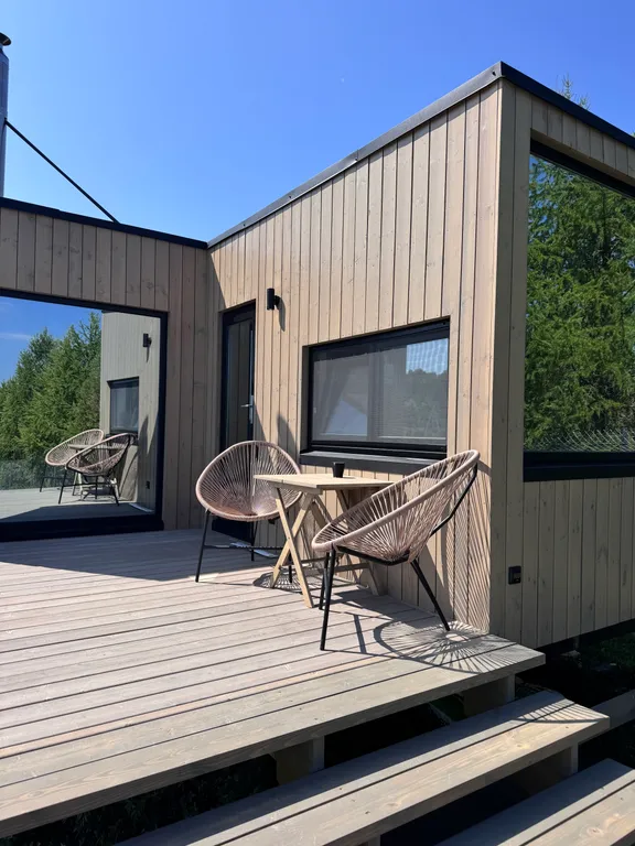 Уютный домик с баней на пруду