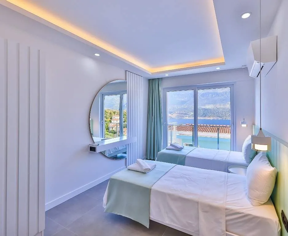 Коттедж Вилла 1320 с видом на море и бассейном — Калкан