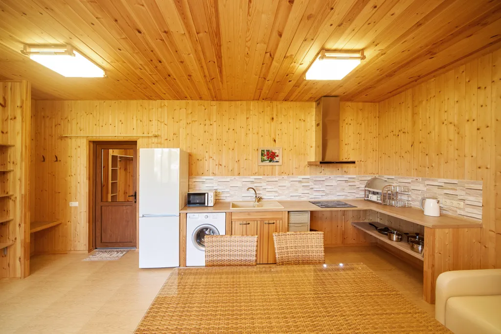 Коттедж Деревянный дом с личным бассейном в усадьбе Можжевеловый дворик — Айвовое