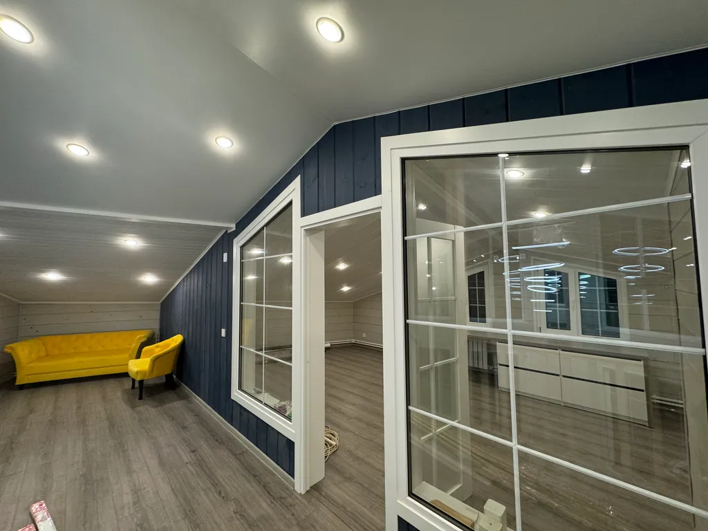 Новый коттедж с сауной и бассейном