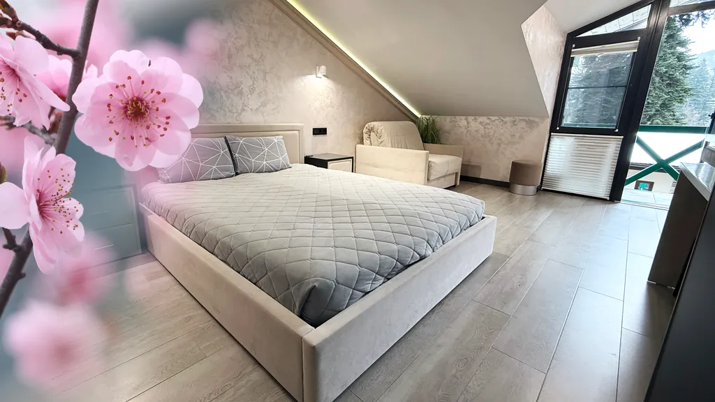 Квартира Красивый апартамент с балконом и открытым видом на горы. Центр — аренда посуточно в Красная Поляна