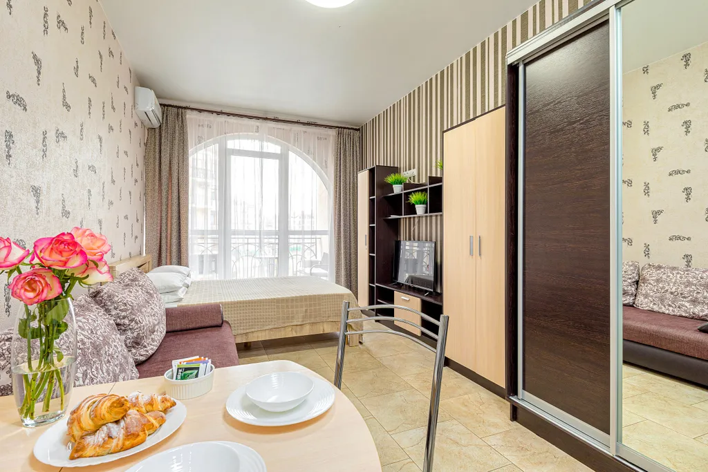 Квартира Квартира-студия Бусинка с балконом — Геленджик