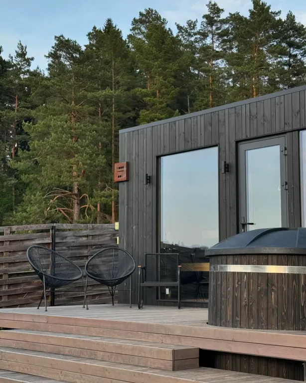 Коттедж Дом с головокружительным видом сауной и чаном — Семеновское