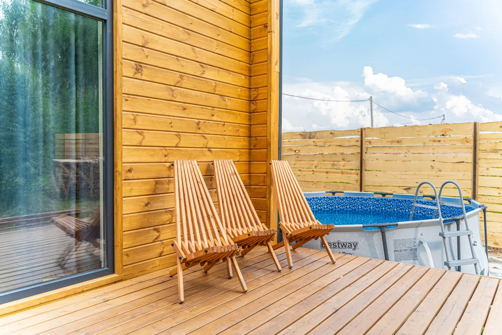 Уютный барн хаус с бассейном, баней и купелью ( барн 1)