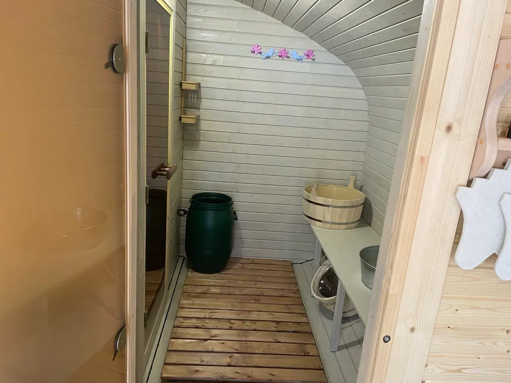 Отдых в лесу с баней и горячим чаном