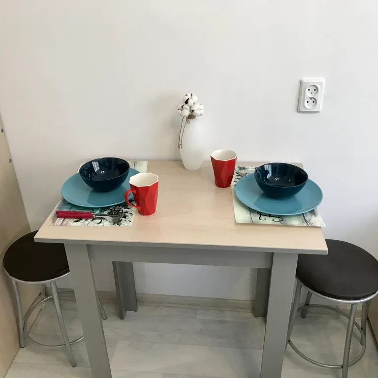 Уютная студия с видом на атмосферную телевышку