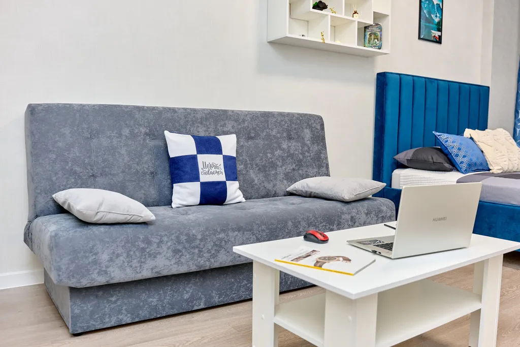 Евродвушка с балконом на 19 этаже вместительность на 6 человек