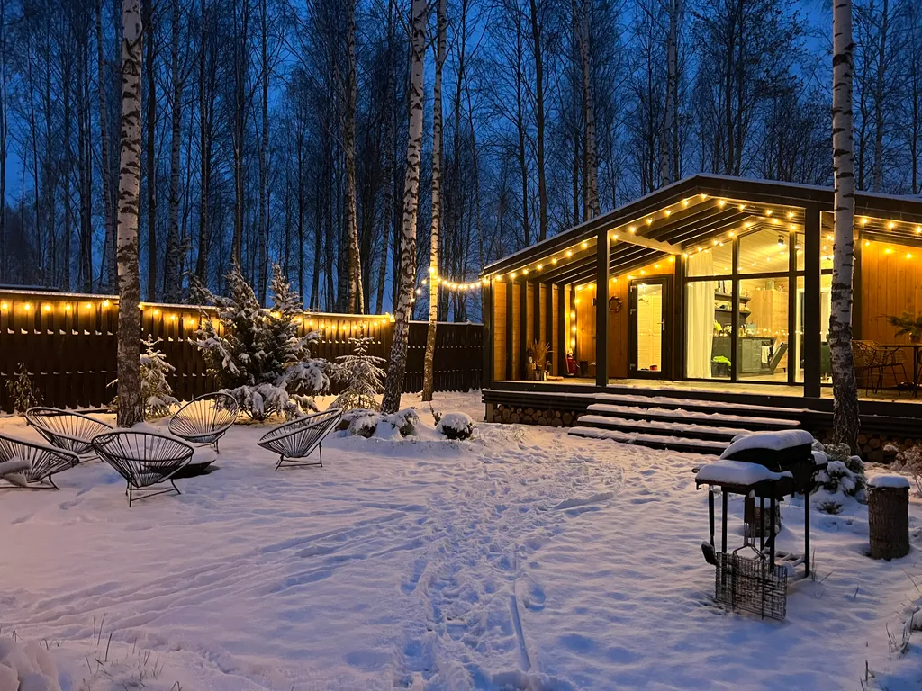 Скандинавский дом на лесном участке