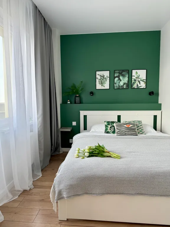 Зелёная квартира с потрясающим видом на город и реку Двину