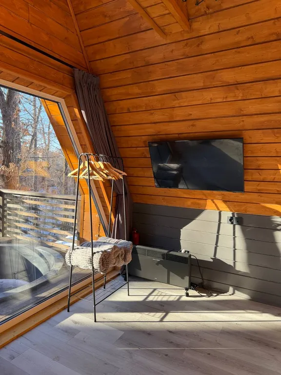 Дом A-Frame с купелью для Вашего уютного отдыха