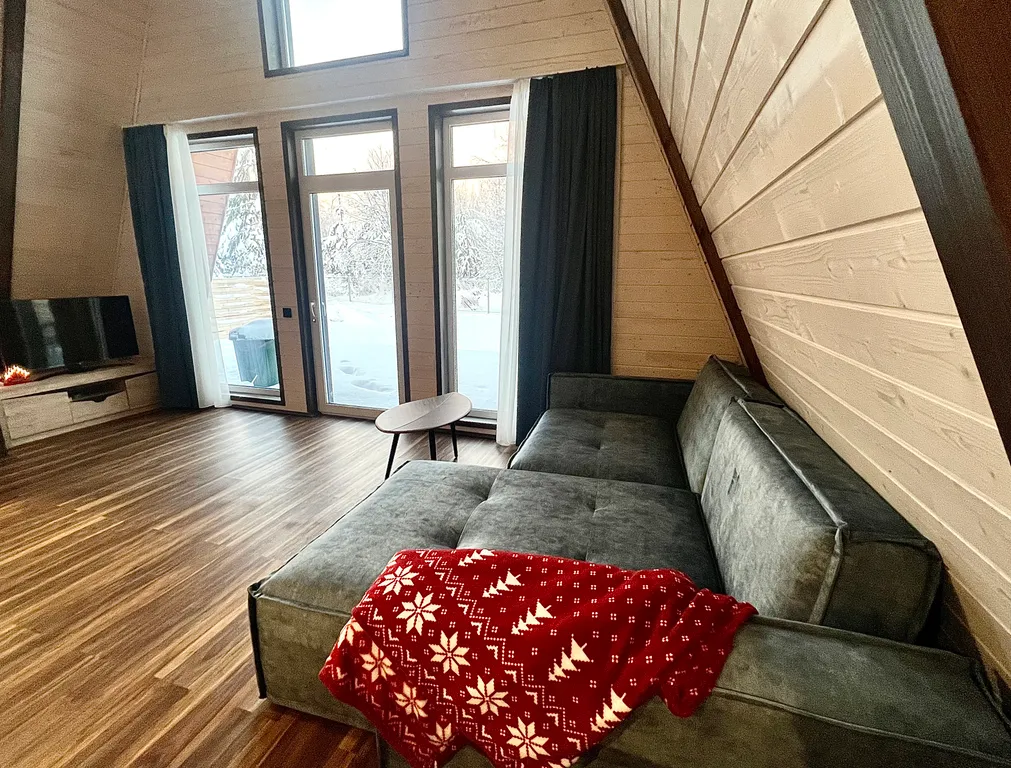 Уютнейший A-frame с сауной Черника