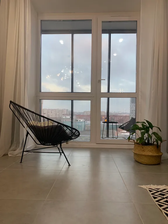 Стильные апартаменты в центре, панорамным видом на город