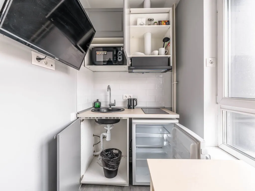 Квартира Квартира Уютная новая студия у метро — Москва