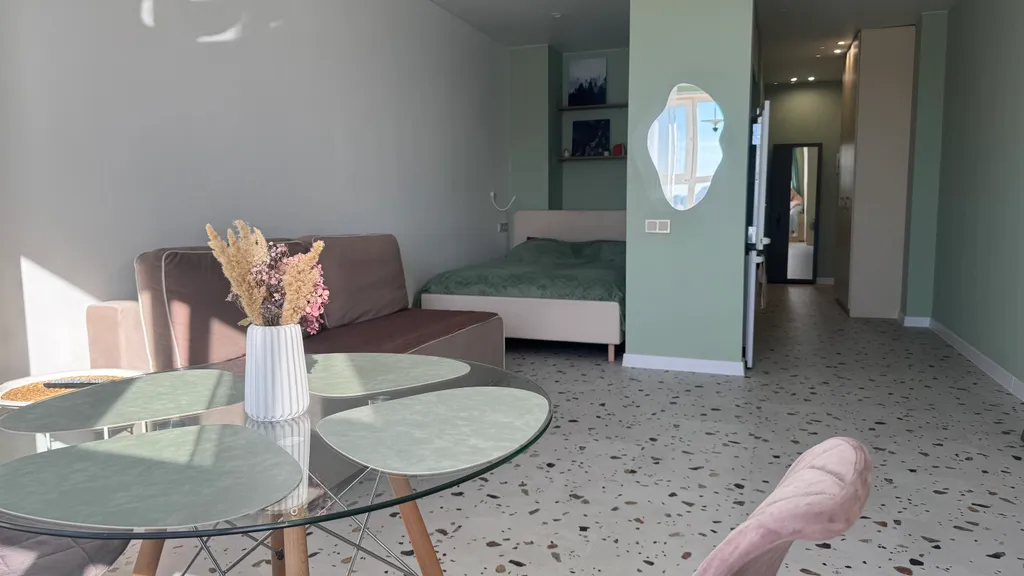 Студия в центре города с прекрасным видом на город