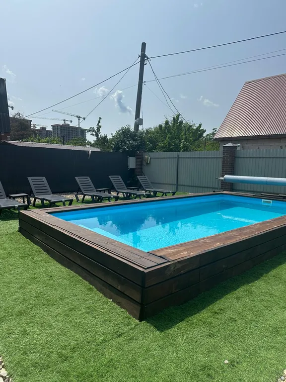 Уютный домик с баней и теплым бассейном