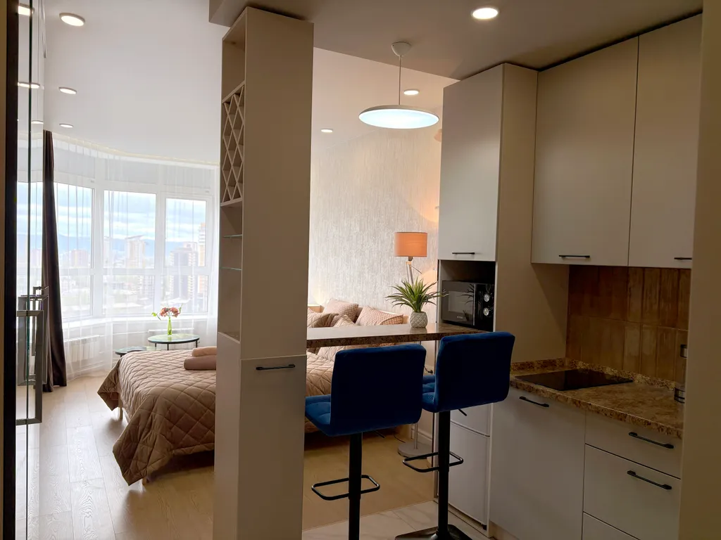 Квартира Апартаменты с шикарным видом на город и Енисей в центре Взлетки — Красноярск