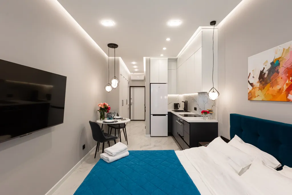 Уютная студия "Морской бриз" с видом на море