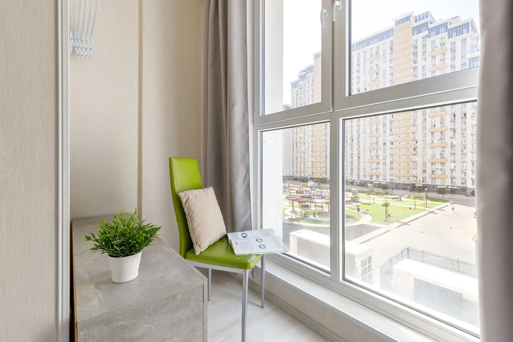 Квартира Красивая квартира с панорамными окнами и качелей — Краснодар