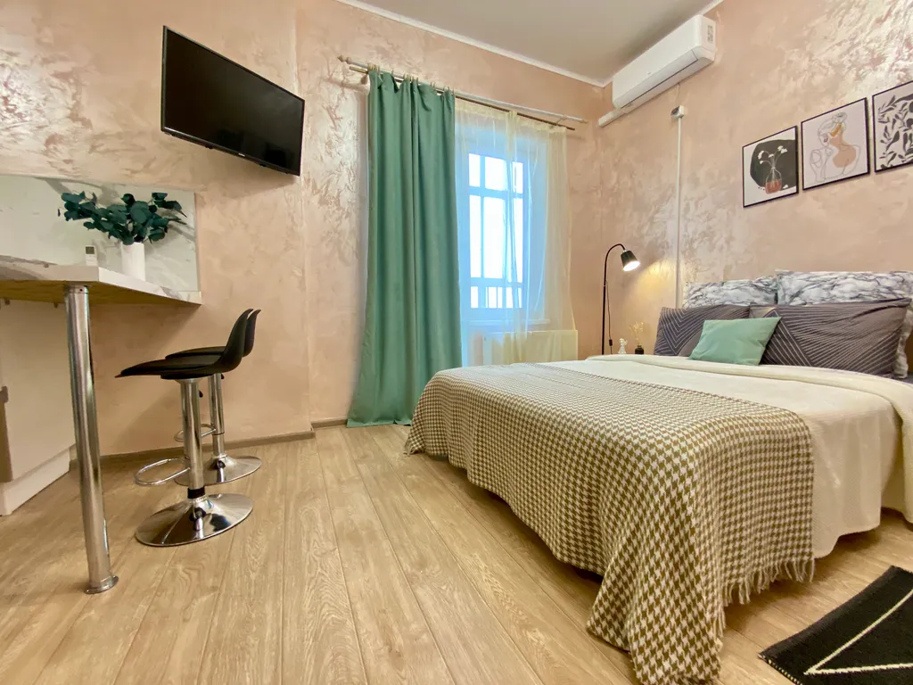 Студия на 25 этаже с видом на город