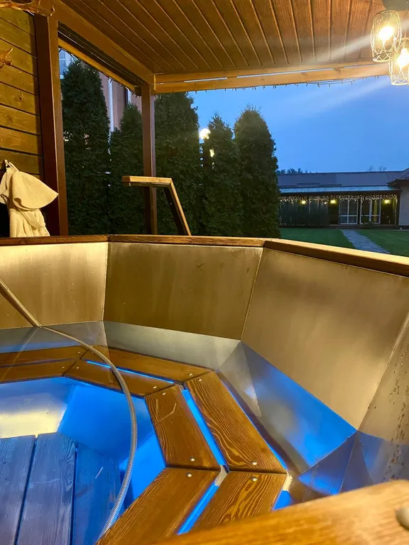 Коттедж рядом с Минском с финской сауной, купелью и банным чаном